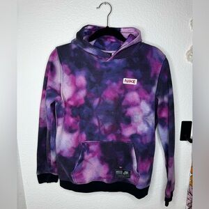 Pink and purple tie dye Nike hoodie